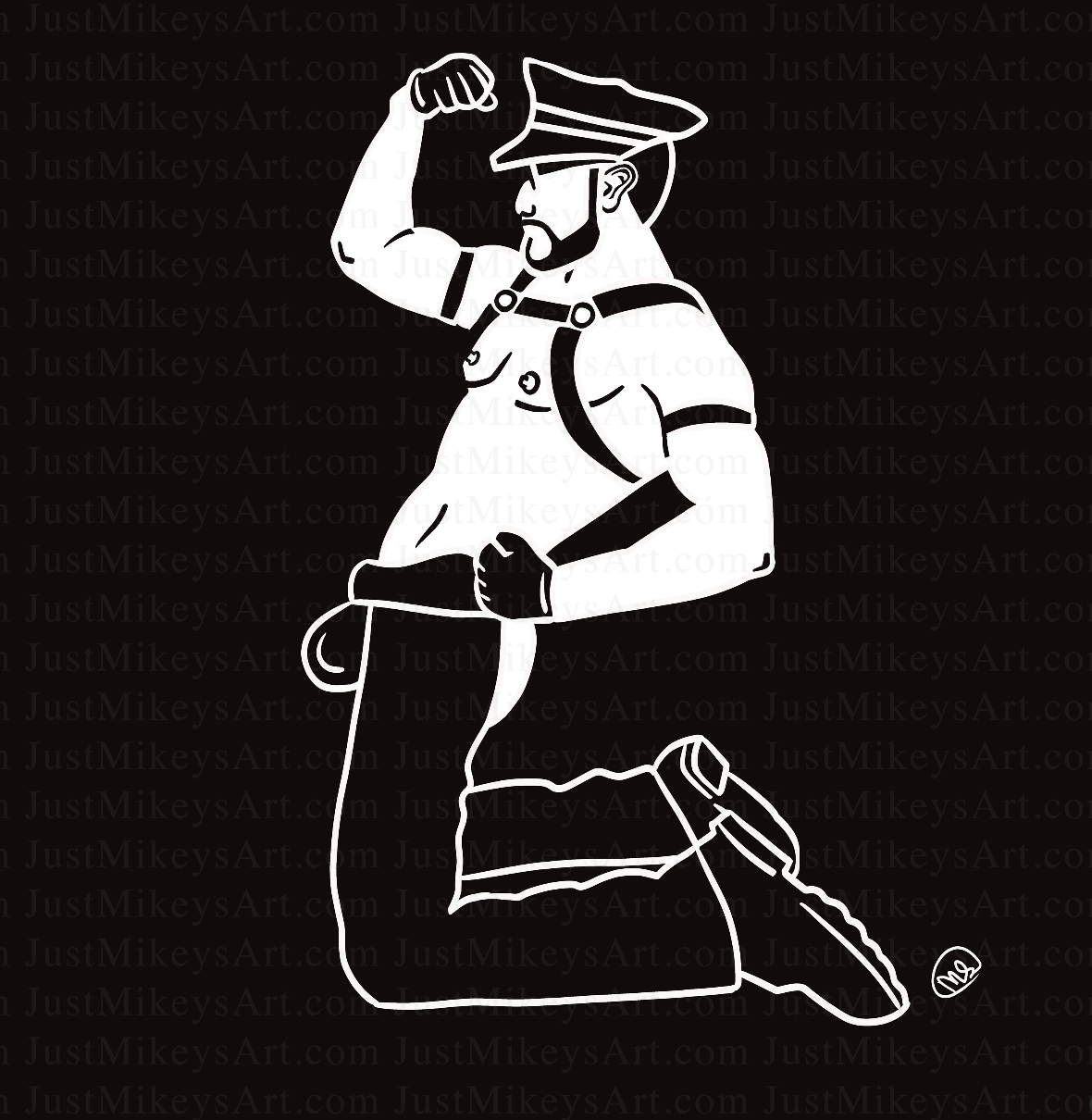 Leather Daddy Bulge - Art Print