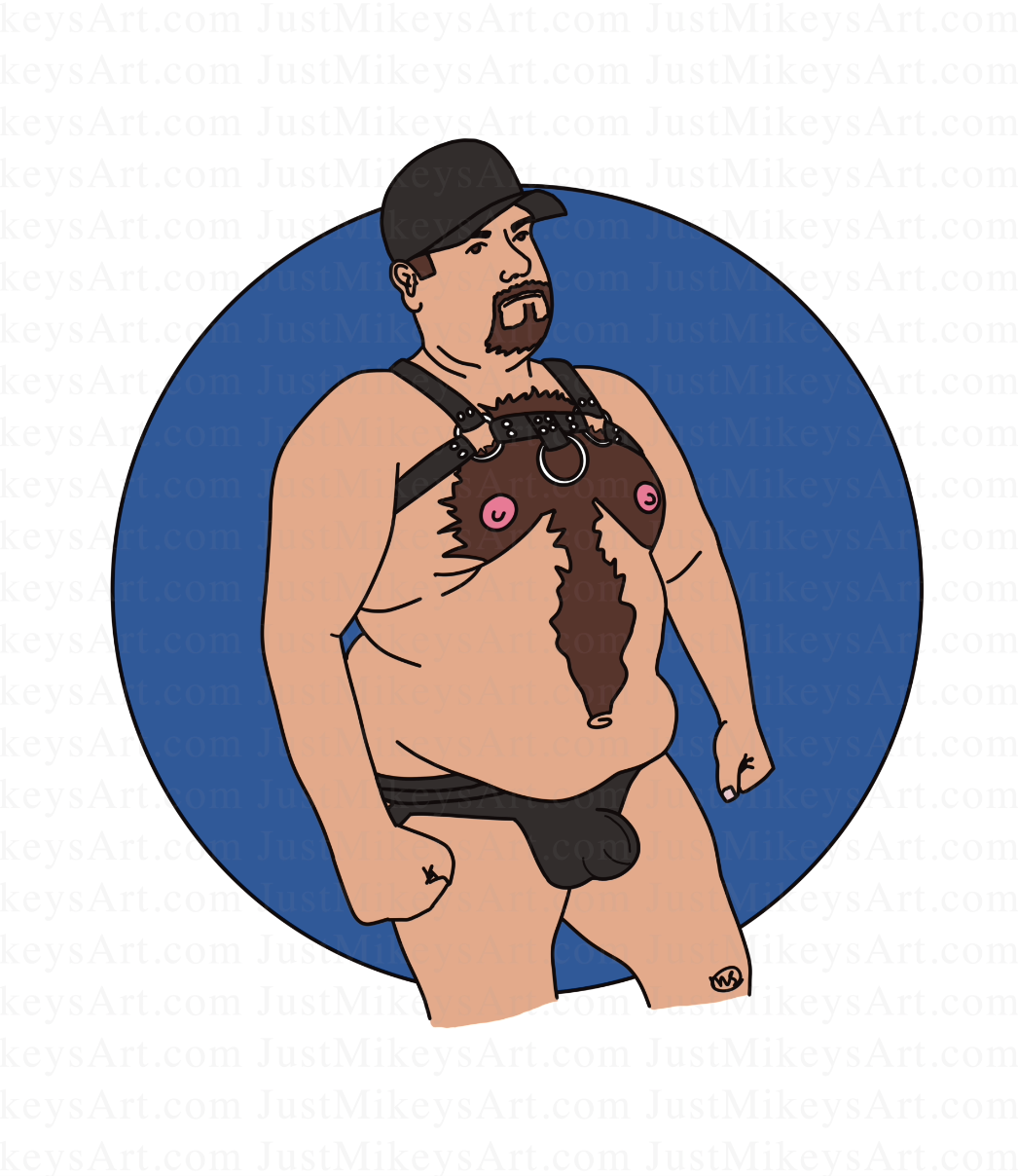 Leather Bear - Art Print
