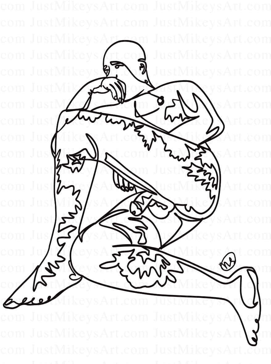 Tattooed Daddy - Art Print
