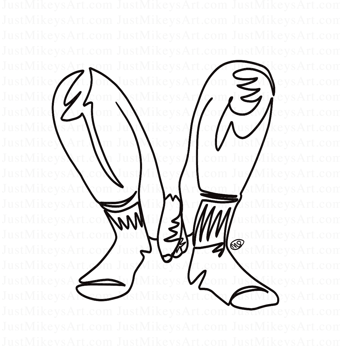 Socks & Skin - Art Print