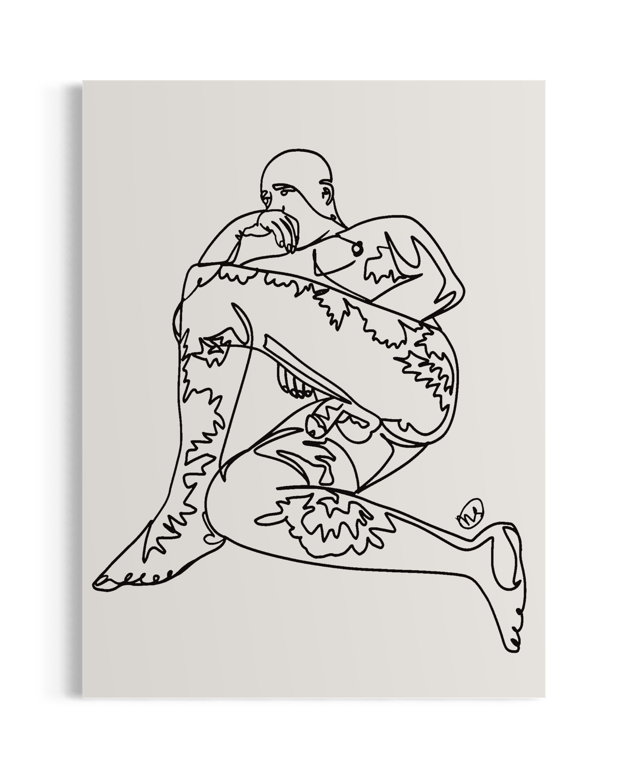 Tattooed Daddy - Art Print