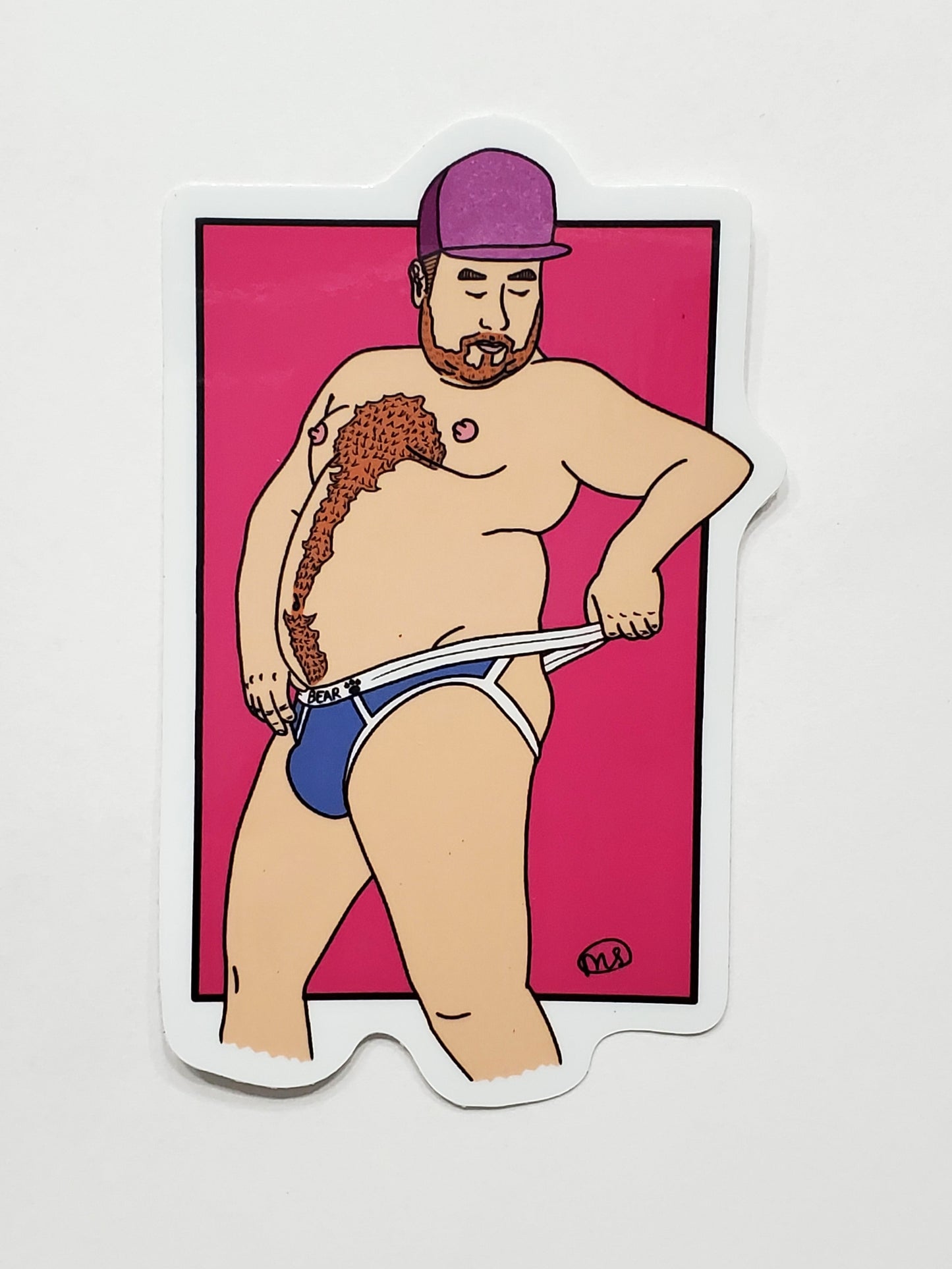Bear Strap - Vinyl Sticker