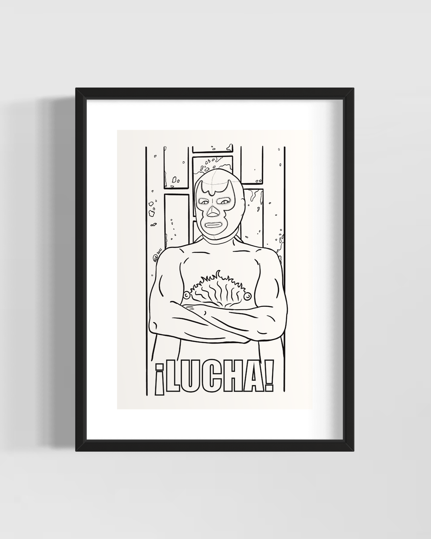 Lucha - Framed Art