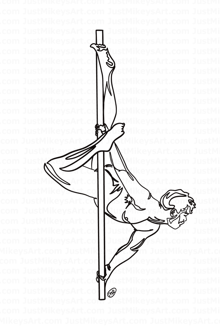 Pole Work - Art Print
