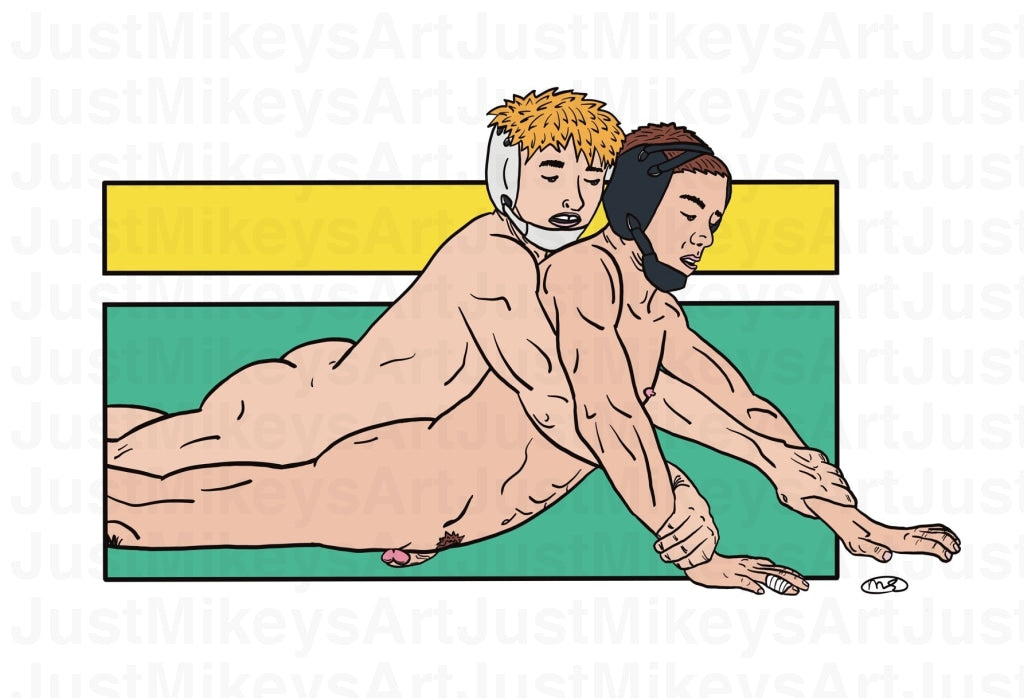 Going For The Pin! - Art Print 5 X 7 Mounted In 8 10 White Mat Board Ready Framing