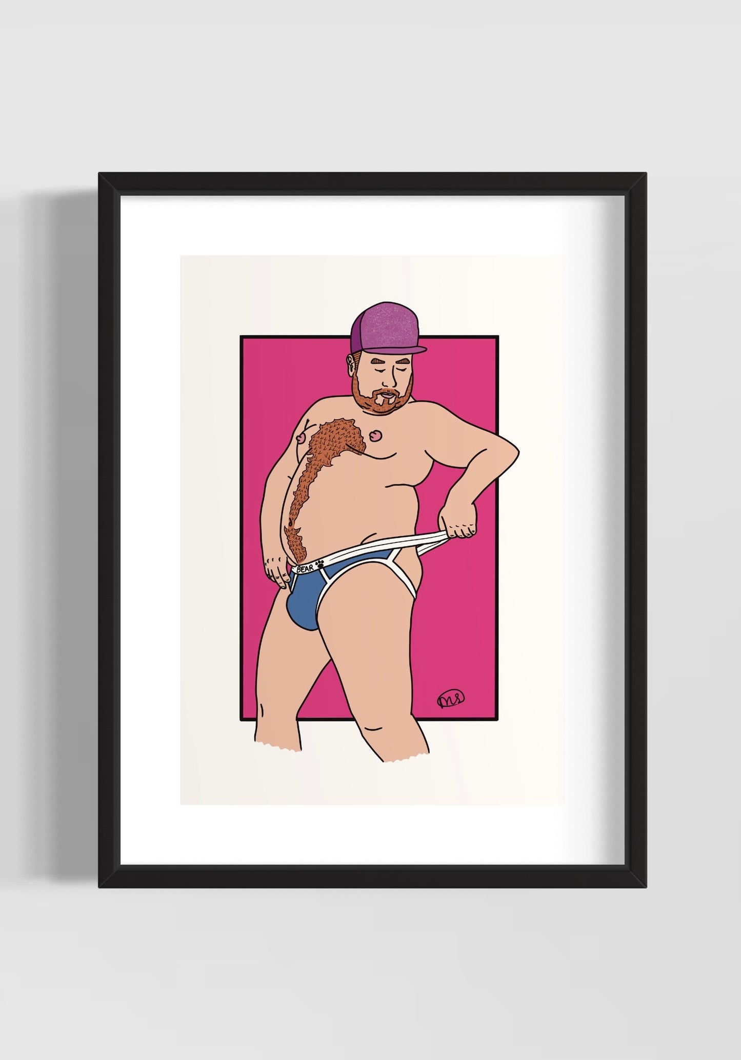 Bear Strap - Framed Art