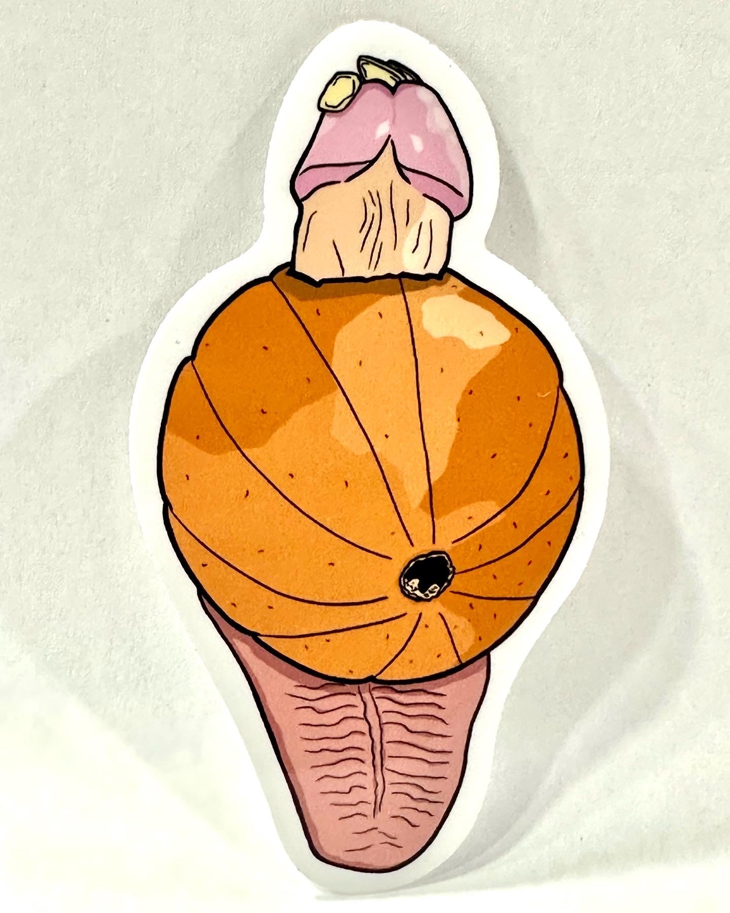 Pumping Pumpkin - Vinyl Sticker