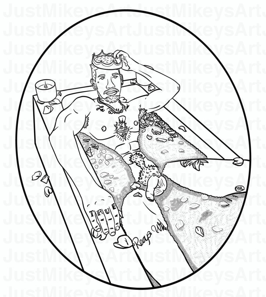 Royal Bath - Postcard W/ Envelope B&w 5 X 7 With Postcards