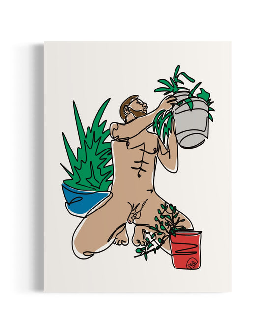 Plants & Daddy - Art Print