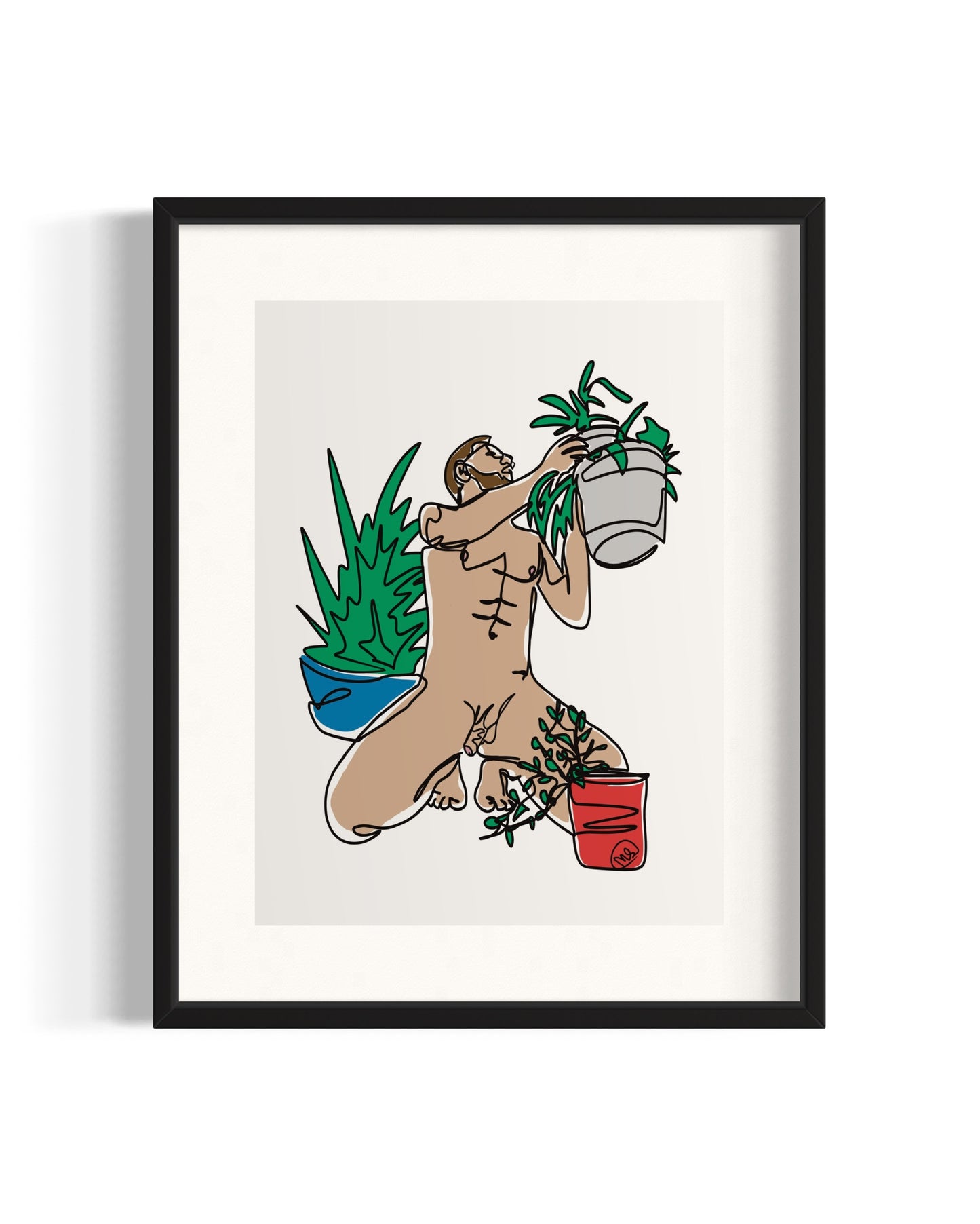 Plants & Daddy - Art Print