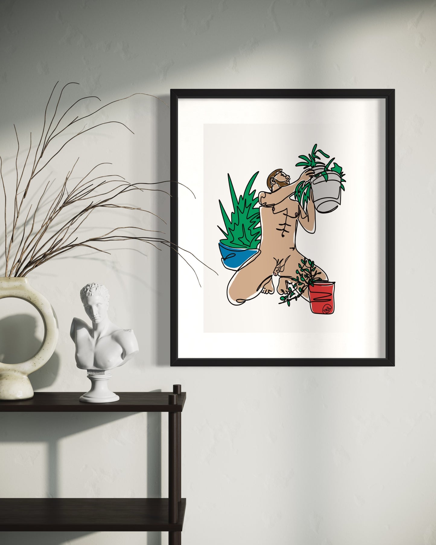Plants & Daddy - Art Print