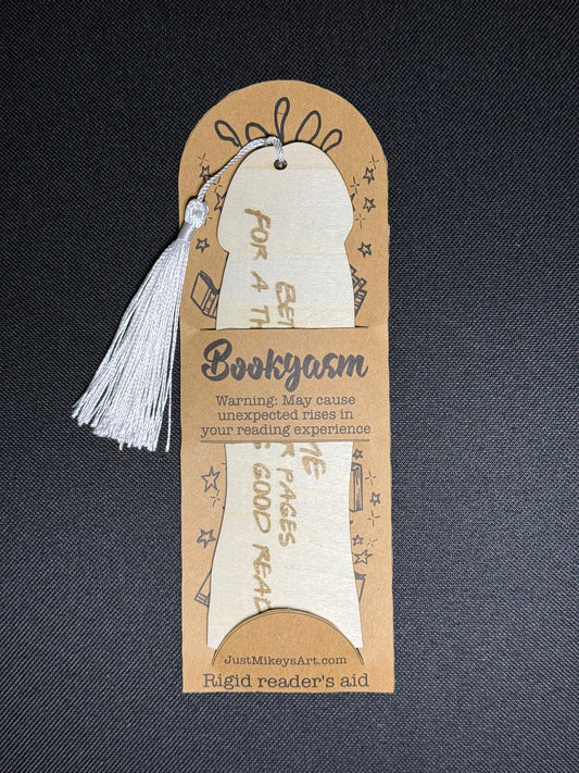 Bookgasm: Laser-cut wood Dickmarks (Novelty Bookmarks)