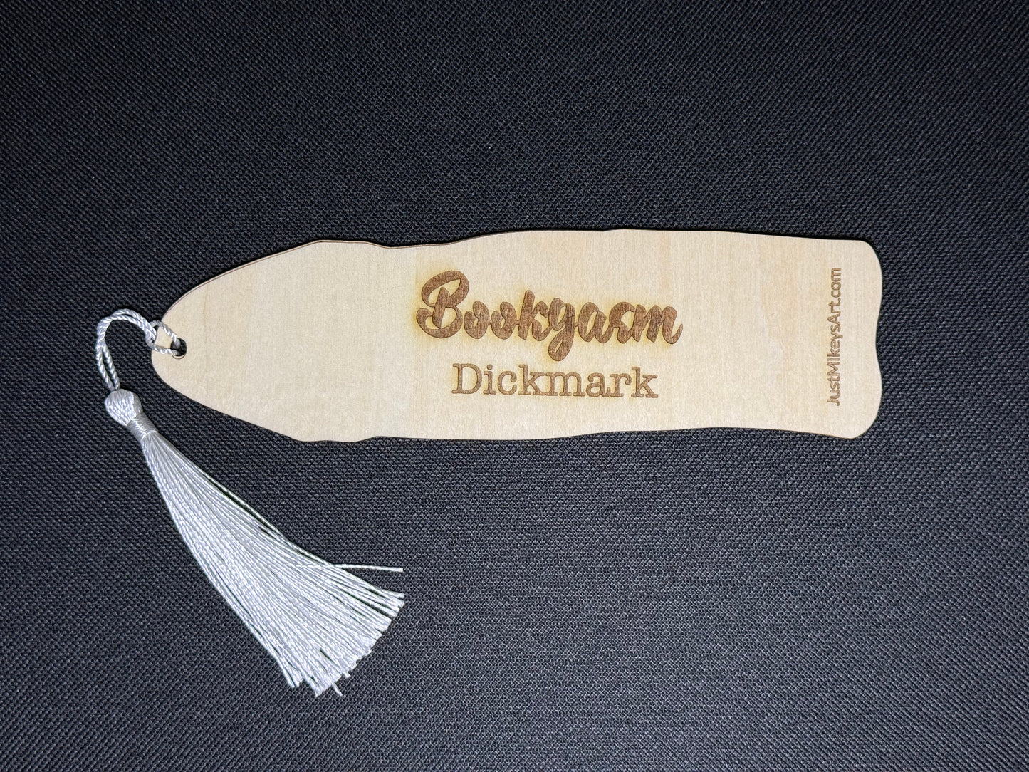 Bookgasm: Laser-cut wood Dickmarks (Novelty Bookmarks)