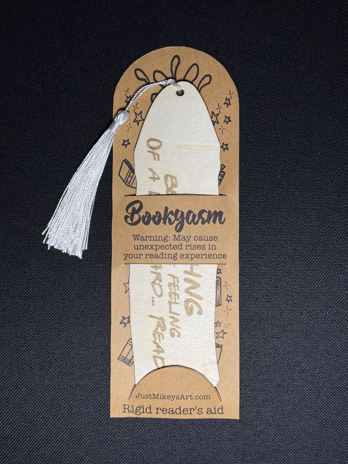 Bookgasm: Laser-cut wood Dickmarks (Novelty Bookmarks)