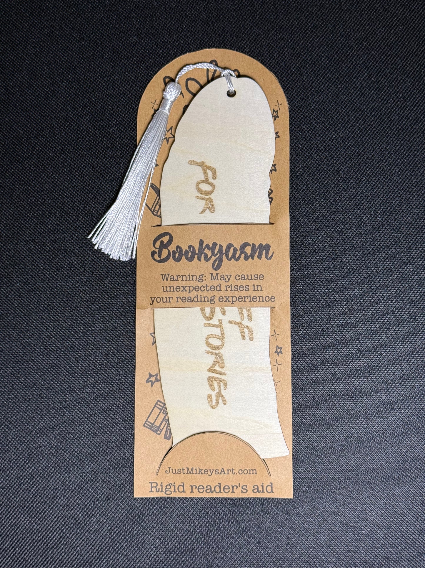 Bookgasm: Laser-cut wood Dickmarks (Novelty Bookmarks)