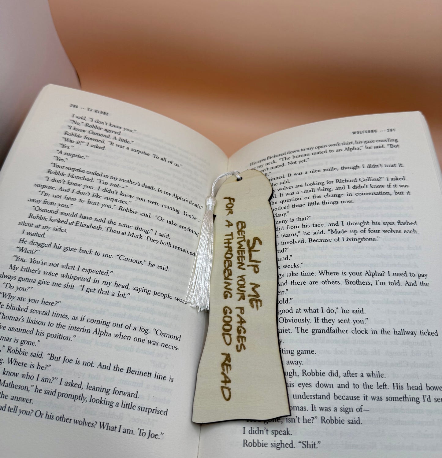 Bookgasm: Laser-cut wood Dickmarks (Novelty Bookmarks)