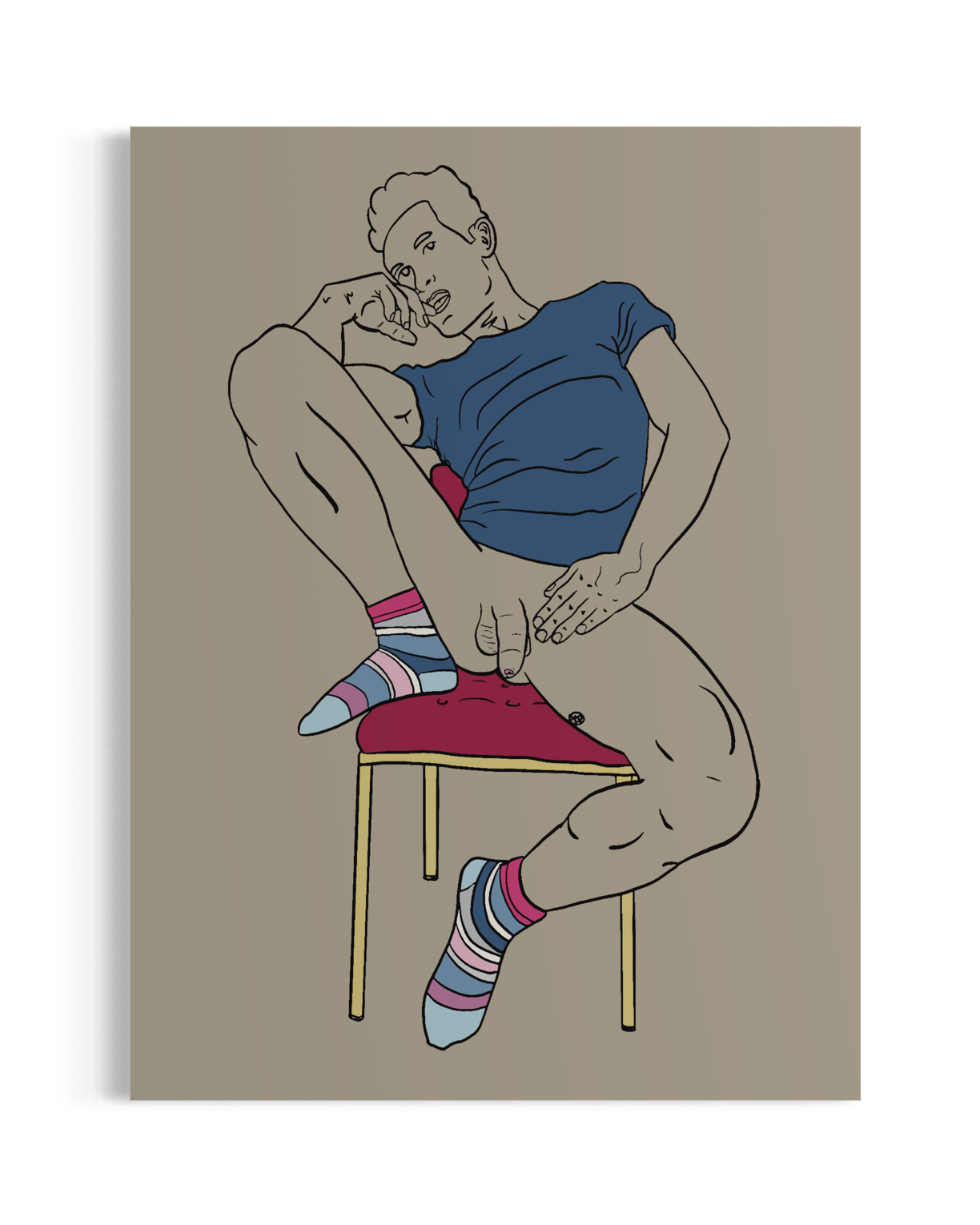 Kinky Socks - Art Print