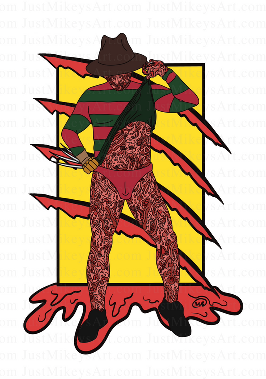 Sexy on Elm Street - Postcard w/ envelope