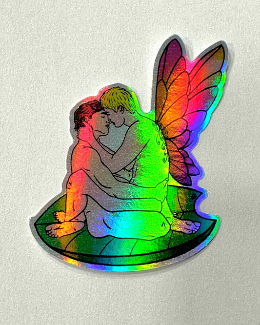Fairy Love - Holographic Vinyl Sticker