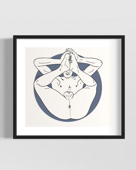 Nude Yoga - Framed Art