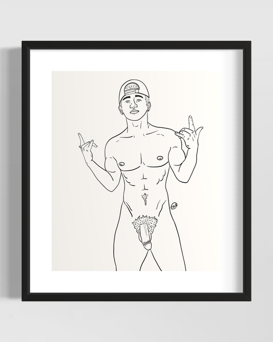 Party Boy - Framed Art