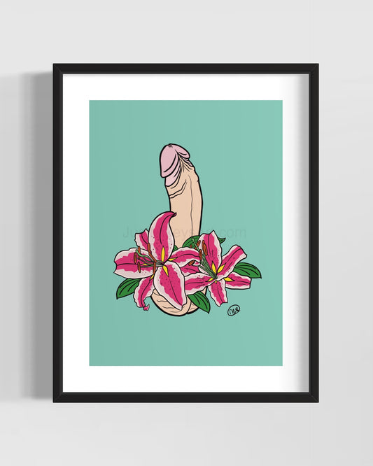 Uncut Lillies - Framed Art