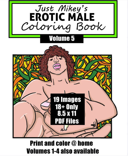 JustMikey's Erotic Male Coloring Book Vol. 5 (Digital)