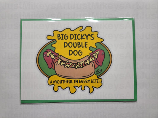 Double Dog - Postcard W/ Envelope 5 X 7 With Postcards