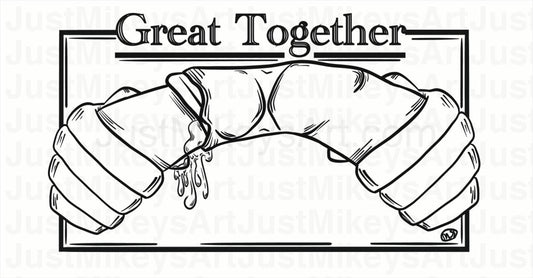 Great Together - Postcard W/ Envelope 5 X 7 With Postcards