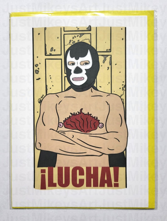 Lucha - Postcard W/ Envelope 5 X 7 With Postcards