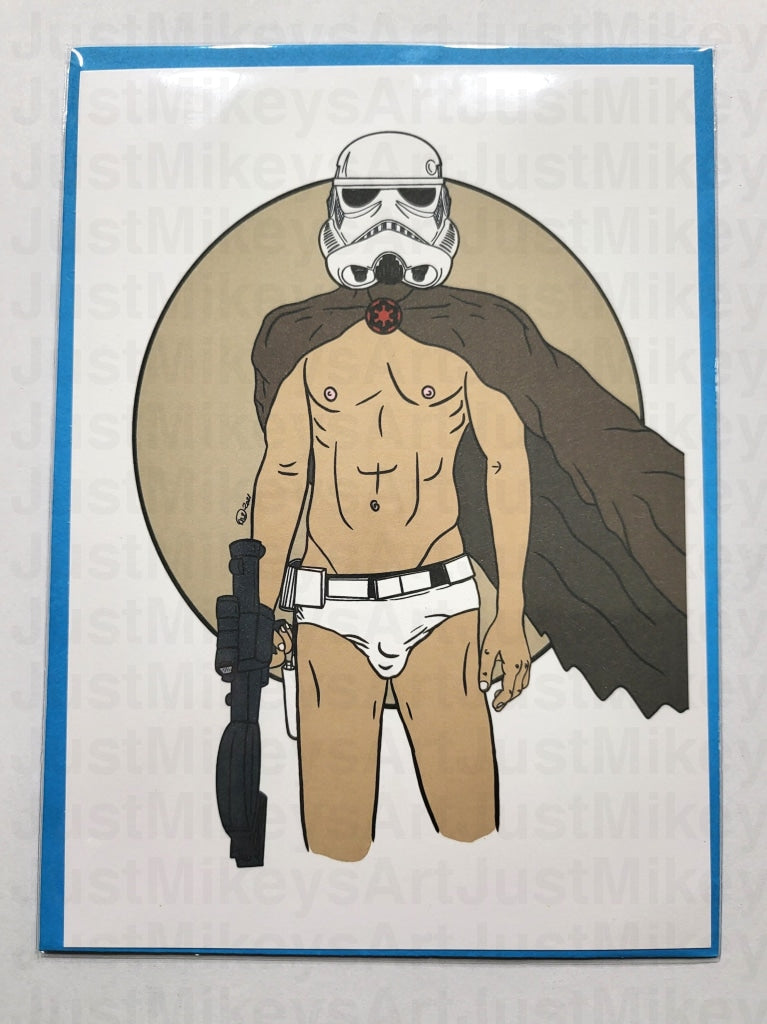 Sexy Trooper - Postcard W/ Envelope 5 X 7 With Postcards